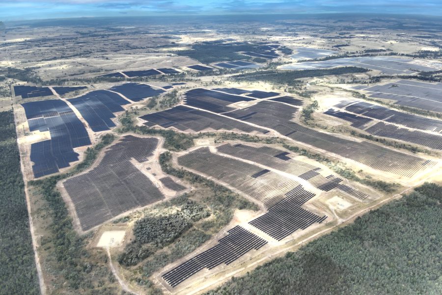 Aerial view of Vena Energy's Wandoan South Solar 2